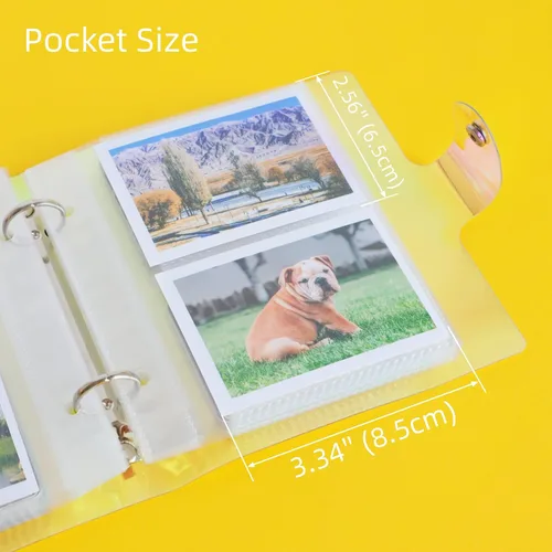 Miniatura 5 de Álbum de fotos holográfico pequeño de 2 x 3 pulgadas, compatible con Fujifilm Instax Mini Film/Polaroid Film/Kpop Photocard Tarjeta de crédito