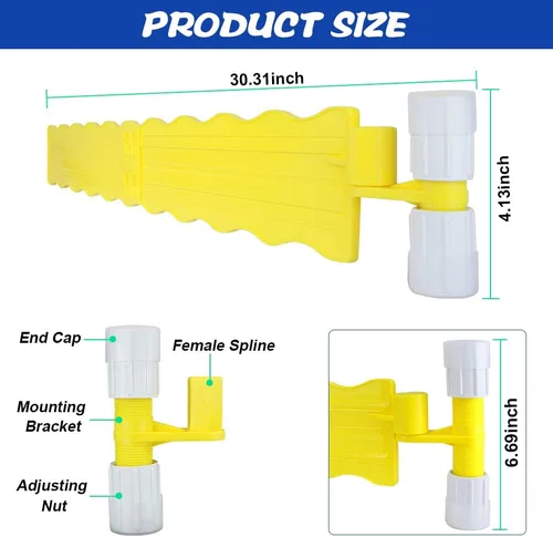 Miniatura 6 de Skimmer para superficie de piscina, desnatador de desechos de plástico, manos libres, funciona con la mayoría de los sistemas de skimmer en piscinas