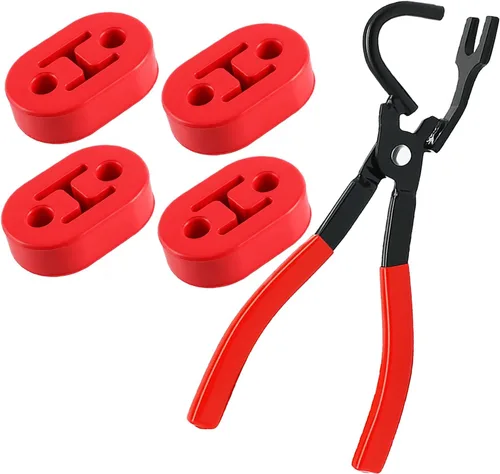 Miniatura 8 de 5 piezas de herramienta de extracción de colgadores de escape y colgador de escape de goma para la extracción de colgadores de silenciador 2
