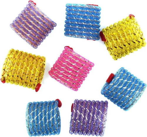 Miniatura 7 de IUHKBH Cat Springs, 4 piezas de juguete colorido para gatos de acción de resorte helicoidal elástico, cosas seguras para gatitos para todos