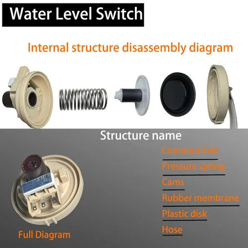 Miniatura 3 de Interruptor de presión de nivel de agua de lavadora OEM LG 6501EA1001R Para LG Lavadora Sensor de Nivel de Agua 6501EA1001C 6501EN1001R AP5204365