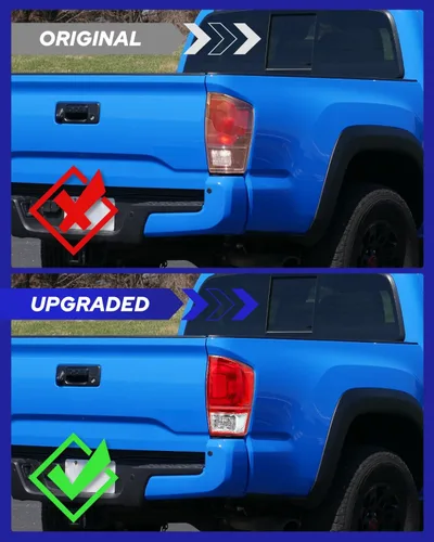 Miniatura 6 de AUTOONE Conjunto de luces traseras para Toyota Tacoma, conjunto de lámpara trasera compatible con camioneta Tacoma 2016-2023, trasero de fábrica OEM