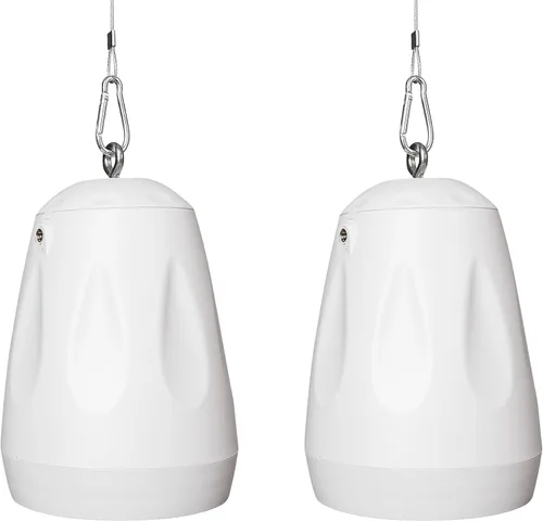 Miniatura 11 de Sound Town Paquete de 2 altavoces colgantes de 4 pulgadas para todo tipo de clima, IP66, montaje en pared, paisaje, 70V/100V/8-Ohm, altavoz