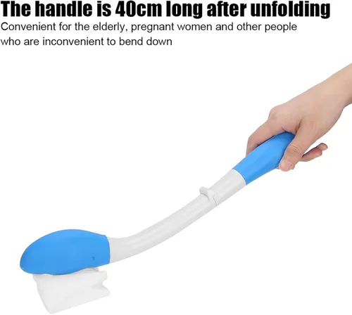 Miniatura 5 de Limpiaparabrisas plegable de largo alcance cómodo, agarre de papel higiénico, agarre inferior, soporte de asistencia de autolimpiado, fácil uso