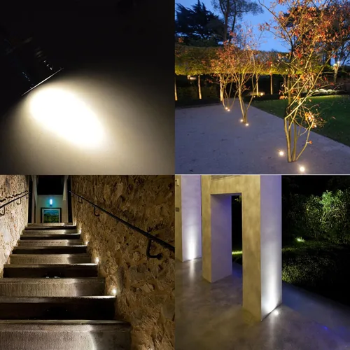 Miniatura 4 de Luz LED para pozo en el suelo, 3 W, 12 V-24 V CC, IP67 impermeable aluminio enterrado lámparas subterráneas, iluminación de paisaje al aire libre