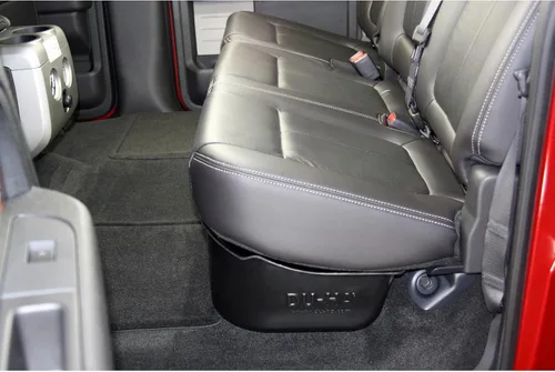 Miniatura 6 de DuHa 20078 - Almacenamiento debajo del asiento para F150 SuperCrew 2009-2014 con un subwoofer de fábrica Organizador de asiento trasero negro