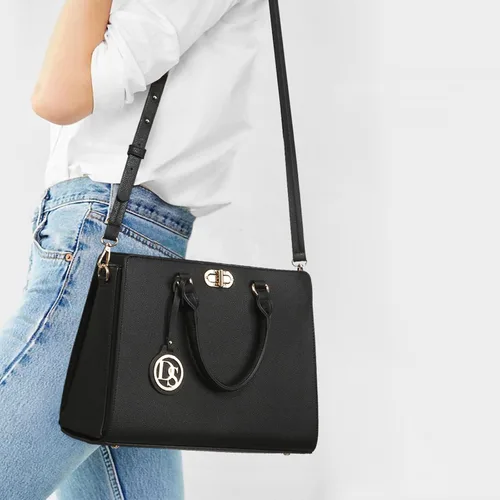 Miniatura 2 de Dasein Bolsos de mano para mujer, bolsos de mano con asa superior, bolsos de trabajo, bolsos de hombro con embrague a juego, juego de 2 piezas