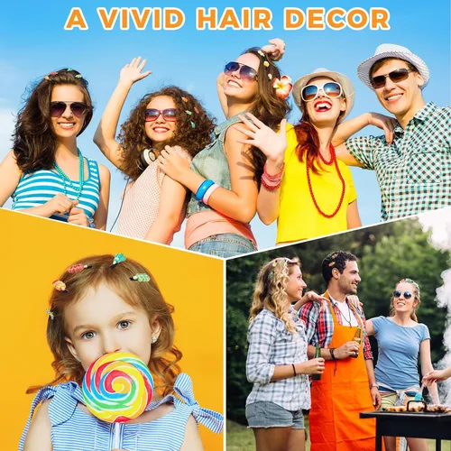 Miniatura 5 de 30 pinzas para el cabello con brotes de frijol, accesorios para el cabello para fiestas, irlandeses (barbacoa)