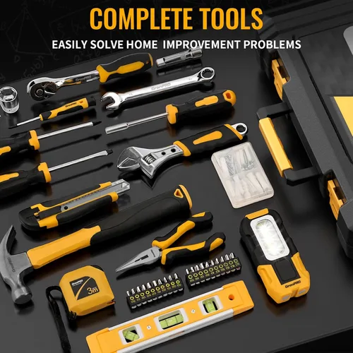 Miniatura 9 de GRENPRO Set de herramientas de 219 piezas, kit de herramientas para el hogar, el automóvil, la motocicleta, herramientas básicas para dormitorio