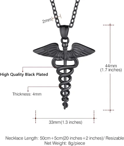 Miniatura 5 de U7 Dentistajoyería de enfermería Acero inoxidable chapado en oro de 18 quilates Mini lindo diente colgante Rolo cadena Dental collares de dientes