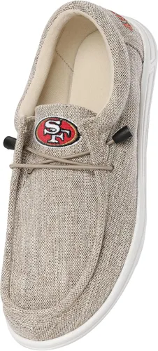 Miniatura 55 de FOCO Men's NFL Team Logo Lightweight Loafers Lace Up Cotton Knit Shoes