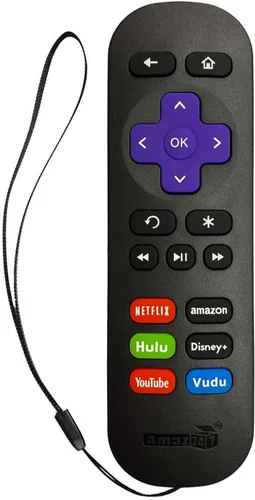 Control remoto original Amaz247 Roku para Roku Player (cualquier forma de caja de dispositivo Roku) (Roku 1/2/3/4, HD/LT/XS/XD),