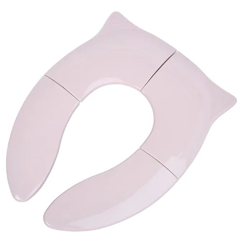 Miniatura 7 de THREE LITTLE TOTS - Asiento portátil moderno y seguro, asiento de entrenamiento plegable de viaje rosa rubor para niñas y niños, se adapta a
