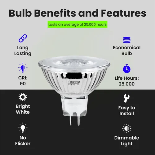 Miniatura 5 de Feit Electric BPFMW/930CA/6 35W EQ DM MR16 Bombilla LED, 6 bombillas
