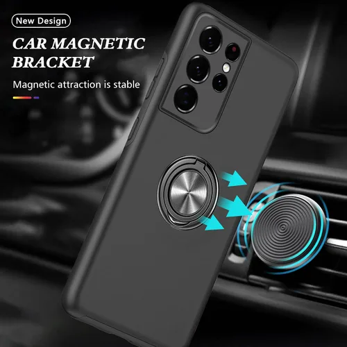 Miniatura 6 de Funda para Samsung Galaxy S21 Ultra, con protector de pantalla de TPU flexible autorreparable, 2 unidades, grado militar, doble a prueba de golpes