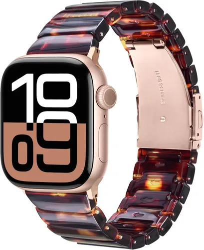 Miniatura 22 de V-MORO - Correas de resina compatibles con Apple Watch Series 11/10/9/8/7 y SE/6/5/4/3/2/1/SE3 de 1.49, 1.57, 1.61, 1.65 pulgadas, correa ligera