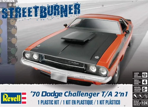 Miniatura 4 de Revell 1: 24 '70 Dodge Challenger 2 'N 1, naranja