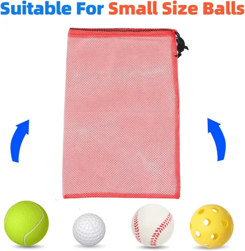 Miniatura 11 de GSE Games & Sports Expert Bolsa de malla con cordón para béisbol, pelotas de pickleball, pelotas de golf, gimnasio, equipo de natación, lavandería