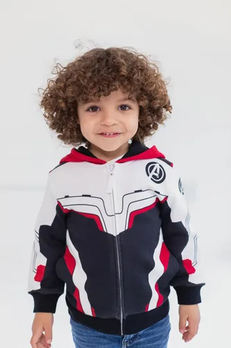 Miniatura 2 de Marvel Avengers Spider-Man Hulk Capitán América - Sudadera con capucha y cremallera para niños pequeños a grandes