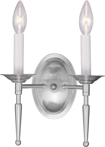 Miniatura 3 de Livex Lighting 13671-05 Somerville - Aplique de pared (1 luz, cromado)