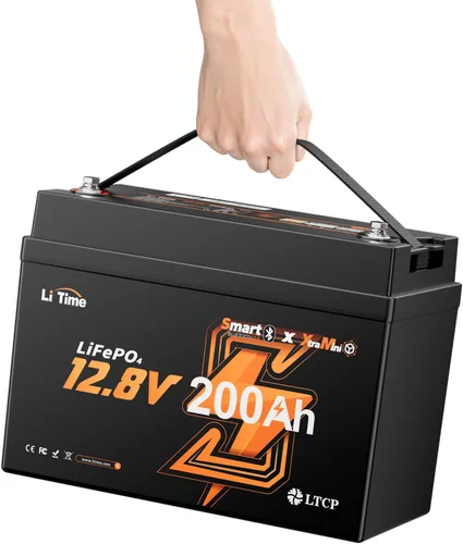 Miniatura 13 de LiTime 12V 50Ah Batería de litio LiFePO4 para RV, batería de ciclo profundo máx. 15000, ultra ligera de 11.57lbs, perfecta para autocaravana