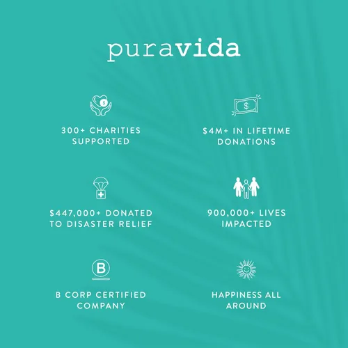 Miniatura 2 de Pura Vida - Pulsera trenzada, 100% impermeable, con correa ajustable y dije