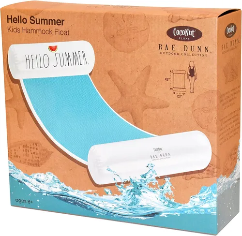 Miniatura 6 de Rae Dunn x CocoNut Float - Flotador de hamaca para niños, tamaño infantil, inflable, flotador de silla de montar y silla de descanso, versátil