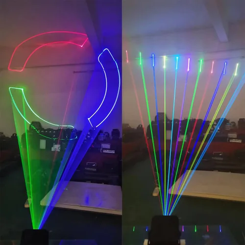 Miniatura 6 de JUNMAN 2W 2000mw RGB Luz de Efecto de Animación de Color Completo para Escenario, Luz de Haz para DJ, Discoteca, Luz de Evento para Fiesta, Boda