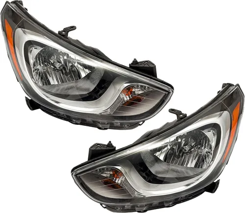 ALLIGATOR AUTO LIGHTS Compatible con Hyundai Accent GLS, GS y SE 2012-2014, juego de montaje de faros delanteros halógenos CAPA, lado izquierdo y