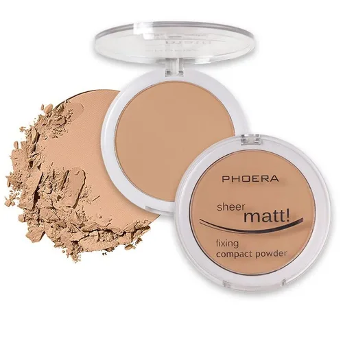 Miniatura 12 de PHOERA - Paquete de 2 polvos faciales mate, aceite de control para iluminar la piel, cubierta de color de piel, maquillaje, ajuste de rostro, base