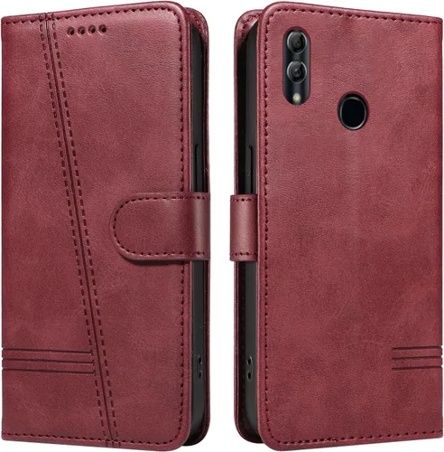 Miniatura 46 de Funda con tapa para Huawei Nova Lite 3, protección de 360 grados, a prueba de golpes, de piel sintética, con función atril y 3 ranuras
