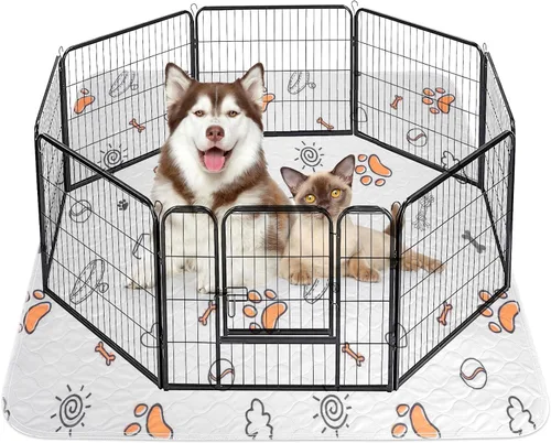 Miniatura 17 de Almohadillas lavables para orina para perros, paquete de 2 unidades grandes de 48 x 48 pulgadas, almohadillas reutilizables súper absorbentes
