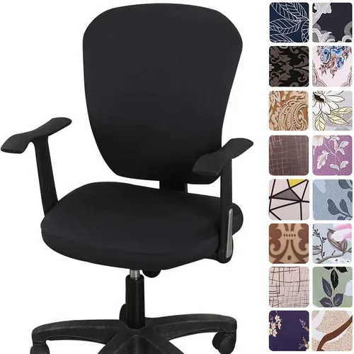 Miniatura 25 de Melaluxe - Funda para silla de oficina de computadora, funda universal protectora y elástica, cubierta elástica para silla giratoria