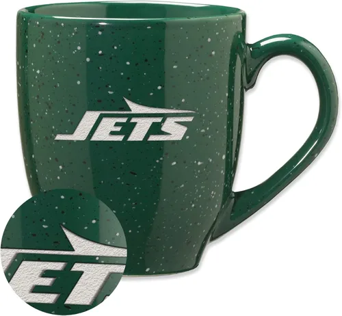 Miniatura 39 de Rico Industries - Taza de café de cerámica con grabado láser de color del equipo de fútbol de la NFL, 16 oz