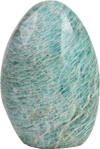 Miniatura 17 de AMOYSTONE Piedra de preocupación pulida de ópalo verde natural para aliviar la ansiedad, piedra preciosa de reiki de cristal curativo de mano