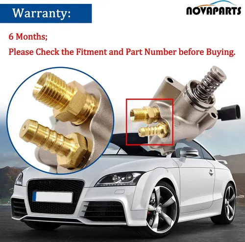 Miniatura 5 de NOVAPARTS Bomba de combustible de alta presión para Audi A4 Quattro 2005-2009 A3 2006-2008 TT Quattro 2008-2015 VW Jetta 2006-2008 Passat 2006-2008