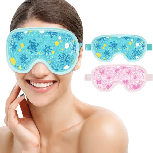 Miniatura 9 de Máscara refrescante para ojos fríos, máscara de compresión para ojos hinchados, reutilizable para ojos hinchados, gel de hielo para ojos cansados