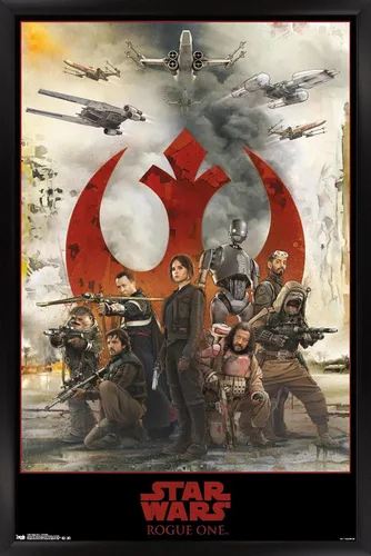 Miniatura 8 de Trends International Star Wars: Rogue One - Póster de pared de montaje, 14.725 x 22.375 pulgadas, versión enmarcada de madera de granero