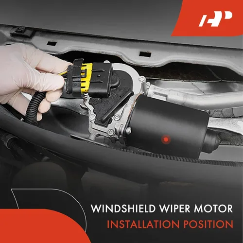 Miniatura 2 de A-Premium Motor del limpiaparabrisas delantero compatible con Hyundai Elantra 2009-2011, Elantra GT 2013, Santa Fe 2013-2018, Santa Fe XL 2019 y Kia