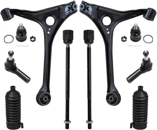 Miniatura 108 de Detroit Axle - Kit de suspensión frontal de 10 piezas para Jeep 2002-2004 Liberty, 2 brazos de control superiores con rótula 2 rótulas inferiores, 4