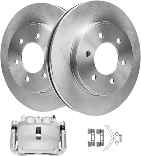 Miniatura 20 de Detroit Axle - Kit de freno delantero para Volkswagen Golf Jetta City Beetle Rotores de freno de disco de repuesto pastillas de freno de cerámica