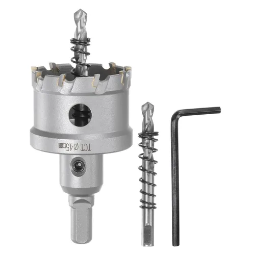 Miniatura 55 de HARFINGTON Cortador de carburo de sierra de agujero de metal de 0.472 in / 0.47 pulgadas de diámetro para acero inoxidable, metal, aleación