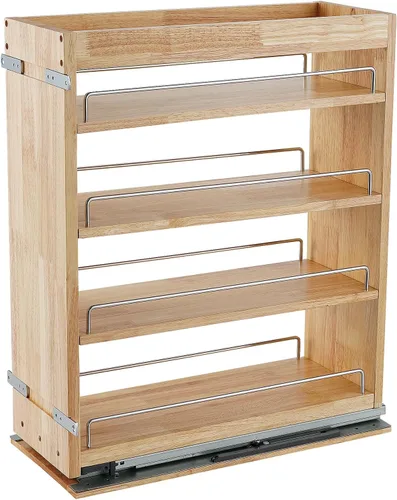 DINDON Organizador de gabinete extraíble para especias, (8 pulgadas de ancho x 21.9 pulgadas de profundidad x 25.2 pulgadas de alto) organizador de
