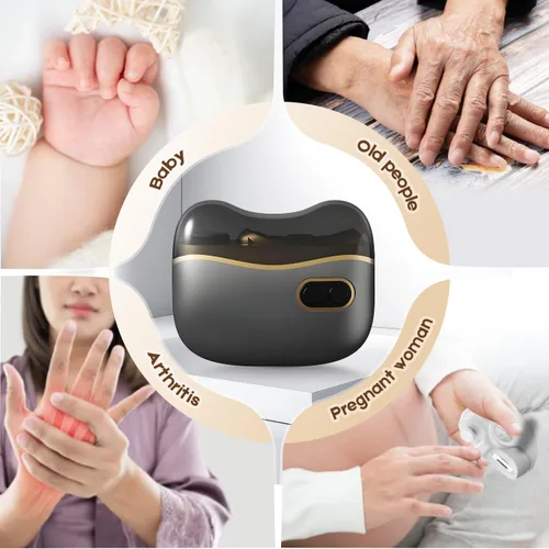 Miniatura 6 de Cortaúñas eléctrico, cortaúñas automático de pulido eléctrico, recortador de uñas multifuncional con 2 velocidades ajustables para personas mayores