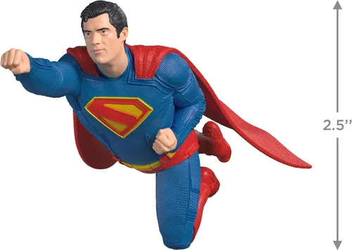 Miniatura 4 de Hallmark Keepsake Adorno de Navidad 2025, DC Superman, regalos de superhéroes