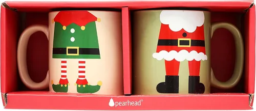 Miniatura 7 de Pearhead Bah Hum Bug - Taza de café de Navidad, decoración del hogar de temporada, ideas de regalo para rellenar calcetines, apta para microondas
