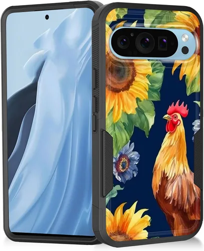 Miniatura 12 de Funda para Pixel 7a, resistente de doble capa híbrida de policarbonato duro de goma suave a prueba de golpes para Google Pixel 7A 6.1 pulgadas