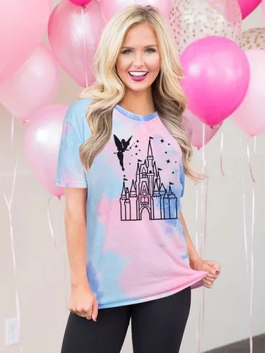 Miniatura 7 de Camisa Mágica para Mujer, Playera del Reino Mágico, Playera de Vacaciones Familiares, Camiseta del Castillo, Cree en la Magia, Tops para Viaje