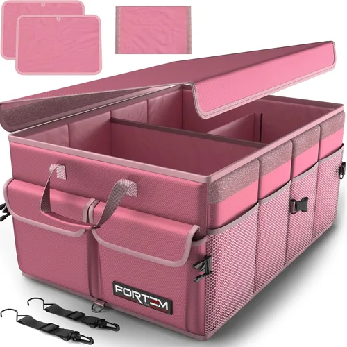 Miniatura 19 de FORTEM Organizador de maletero para SUV, organizador de maletero de automóvil, almacenamiento plegable, accesorios de coche para mujeres y hombres