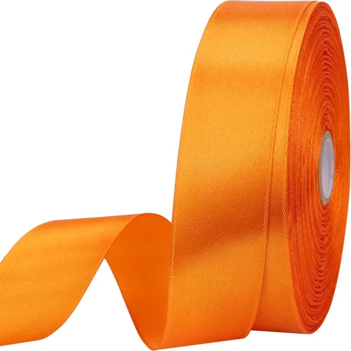 Miniatura 16 de Cinta de satén dorada de 1 pulgada de 50 yardas para envolver regalos, bodas, manualidades, Navidad, Pascua, flores, cabello, decoraciones de Dorado